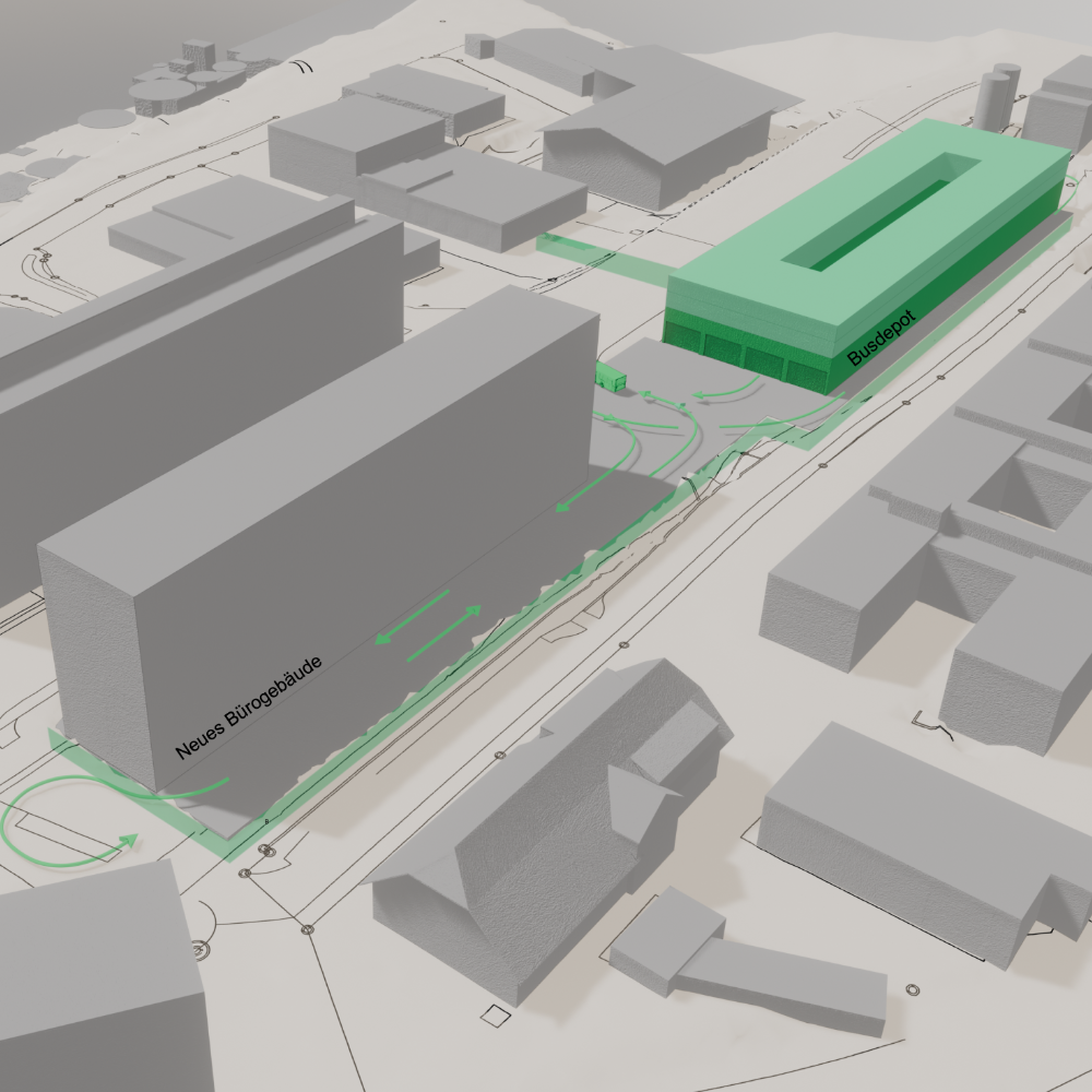 Bild einer Skizze in 3D